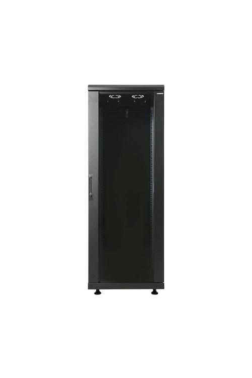 42U 800x1100mm 19'' Dikili Tip Network Rack Kabinet Siyah 2 Yıl Üretici Garantili