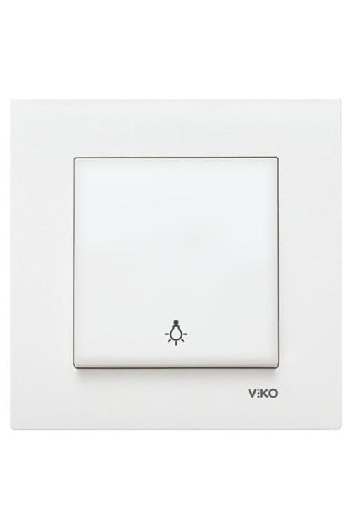 Viko Karre Beyaz Light (Zil/Işık Anahtarı)