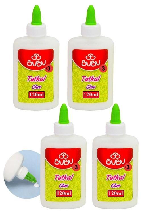 Beyaz Tutkal 120 ml 4 Adet Bubu Beyaz Mobilya Tutkalı 150 gr Ahşap Tutkalı Su Bazlı Çok Amaçlı Beyaz Tutkal