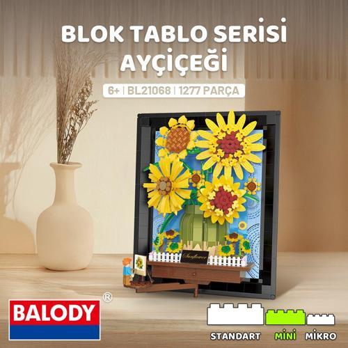 Ayçiçeği Blok Tablo Serisi – Mini Blok Yapı Oyuncakları | 1277 Parça