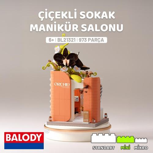 Çiçekli Sokak Serisi – Manikür Salonu (BL21321) – Mini Blok Yapı Oyuncakları Seti