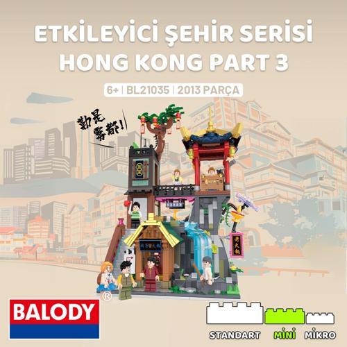Etkileyici Şehir Serisi – Hong Kong Part 3 (BL21035) – Mini Blok Yapı Oyuncakları Seti