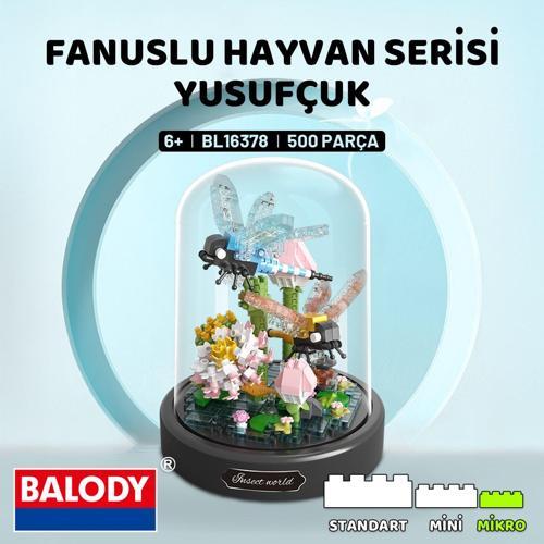 Fanuslu Hayvan Serisi – Yusufçuk (BL16378) – Mini Blok Yapı Oyuncakları Seti