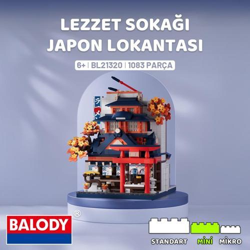 Lezzet Sokağı – Japon Lokantası (BL21320) – Mini Blok Yapı Oyuncakları Seti