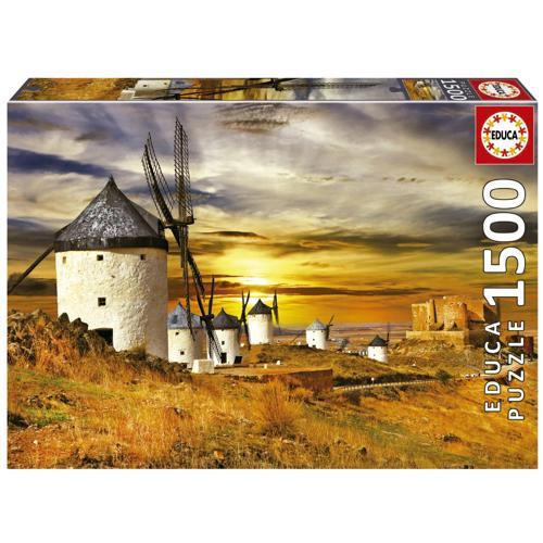 1500 Parça Consuegra Yel/Rüzgar Değirmenleri Puzzle - 19618