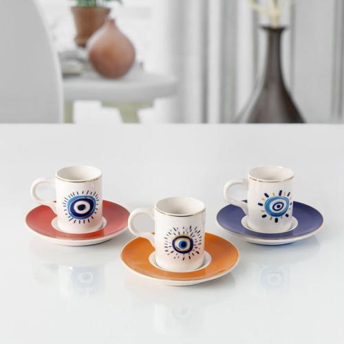 Camelia 12 Parça 6 Kişilik Kahve Takımı 6705 Nazar