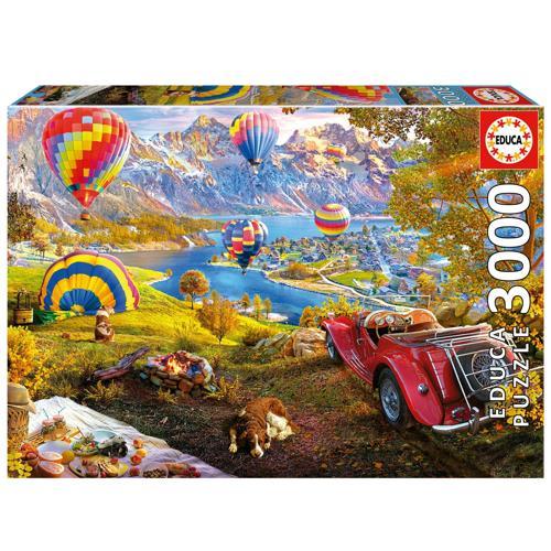 3000 Parça Puzzle Sıcak Hava Balonu Vadisi