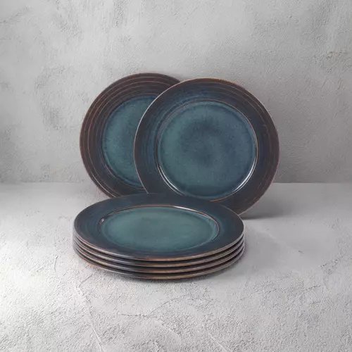 Valeron 6 Adet 20 Cm Pasta Tabağı Reaktif Oasis Vr 1131