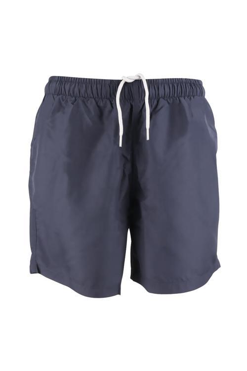 Erkek Deniz Şortu 3 Cepli Pamuklu Polyester Su Yitici Tahriş Etmeyen Astar Antrasit