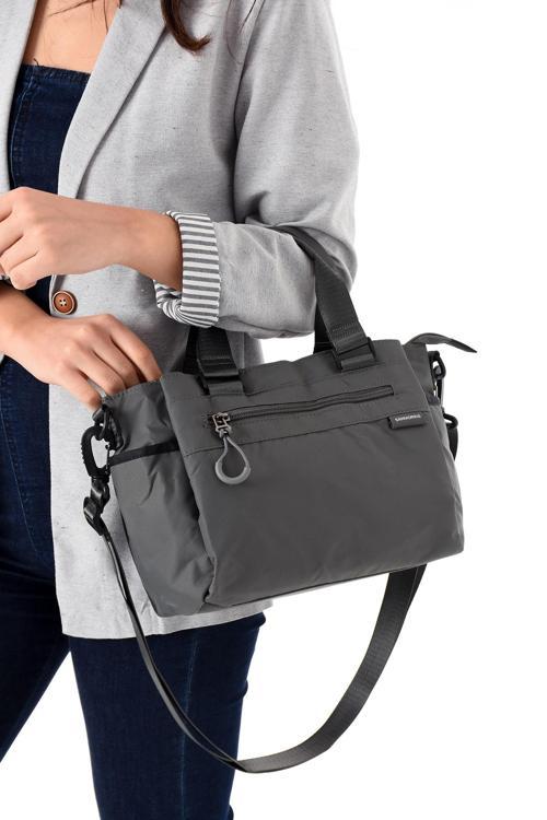 Kadın 4 Gözlü Desenli Paraşüt Kumaş Ayarlanabilir Çapraz Askılı El Ve Omuz Çantası