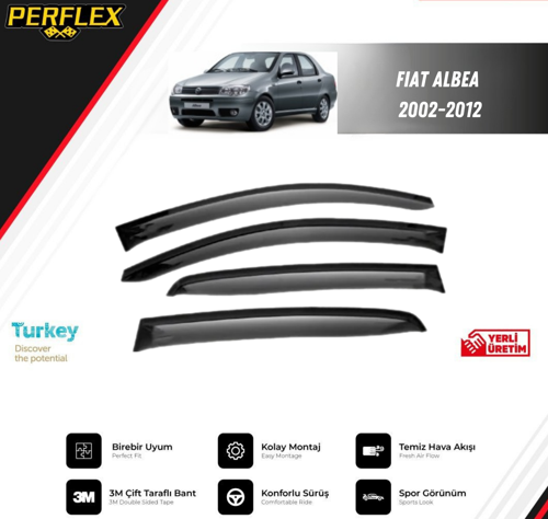 CAM RÜZGARLIĞI V2 DÜZ FIAT ALBEA 2002-2012