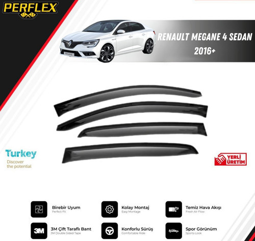 CAM RÜZGARLIĞI V2 DÜZ RENAULT MEGANE 4 SEDAN 2016+