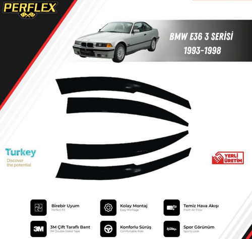 CAM RÜZGARLIĞI V2 MUGEN BMW E36 3 SERİSİ 1993-1998