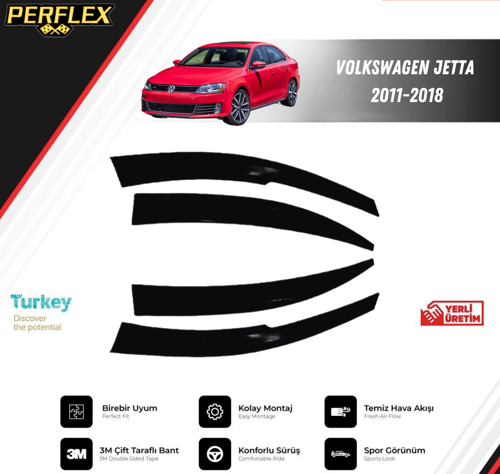 CAM RÜZGARLIĞI V2 MUGEN VW JETTA 2011-2018