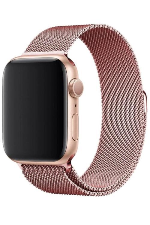 Apple Watch 7 8 9 10 Ultra 2 44 45 46 49mm Uyumlu Metal Hasır Kordon