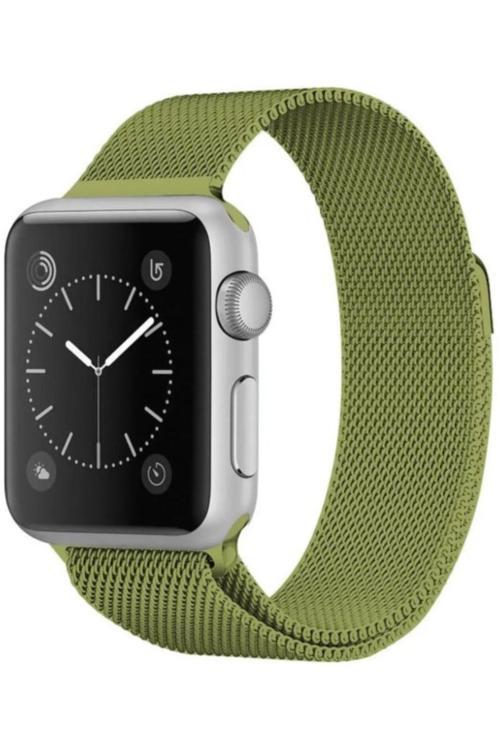 Apple Watch 7 8 9 10 Ultra 2 44 45 46 49mm Uyumlu Metal Hasır Kordon