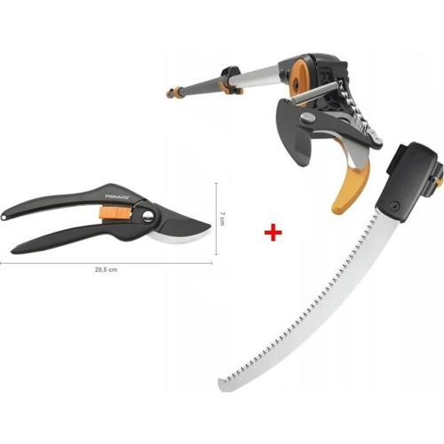 1023634 UPX86 Yüksek Dal Budama Makası (Testereli) + Fiskars 111260-1000567 Budama Makası P26