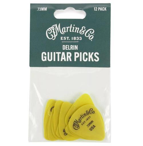 18A0154 Delrin Pena 0.73 mm Gitar Pena (12 Adet)