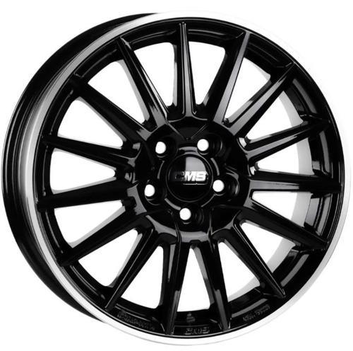 -1264-09 6.0x15" -5x100 ET45 58.1 Diamond Rim Black Gloss Jant (4 Adet)