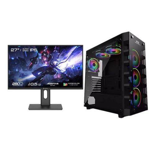 PB X-59RGB Kasa Ryzen 7 7800X3D 32 GB Ram 500 GB SSD Asus Dual RTX 4070 W11 +27" Monitör