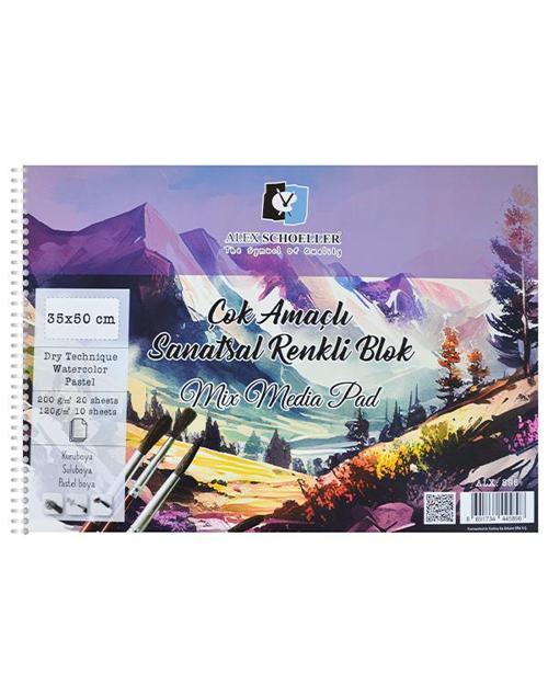 Çok Amaçlı Sanatsal Renkli Blok 35x50 cm 896