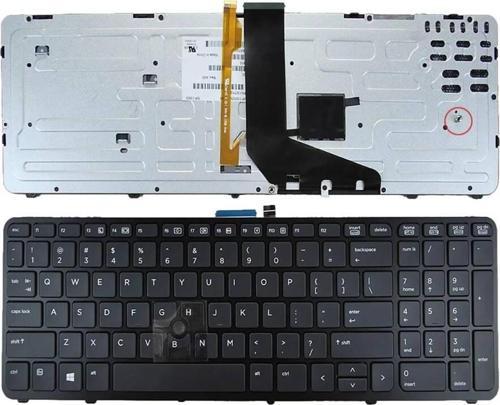 Hp ZBook 17 G1 Uyumlu Notebook Klavyesi - Siyah - TR - Backlit