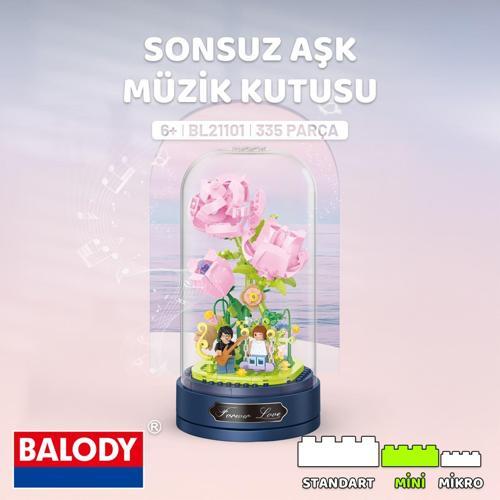 Sonsuz Aşk Müzik Kutusu (BL21101) – Mini Blok Yapı Oyuncakları Seti