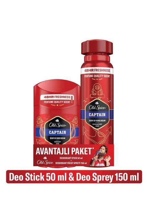 Captain Deo Stick 50ml Sprey 150ml
