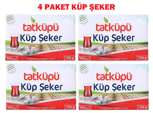 Küp Şeker 750 G 4 Paket