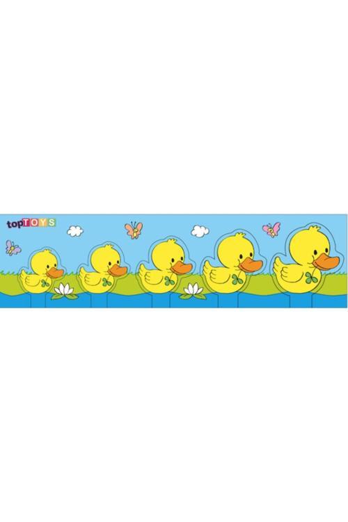 Küçükten Büyüğe Sıralama Ördek Ahşap Puzzle 35X10 Cm