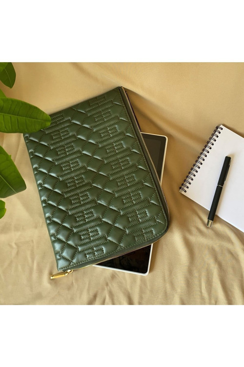 Sermio Hakiki Deri Clutch Laptop Çantası