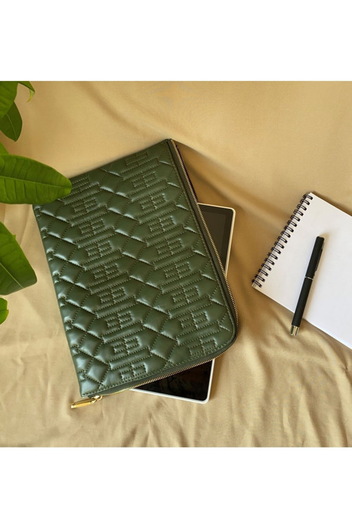 Sermio Hakiki Deri Clutch Tablet Çantası