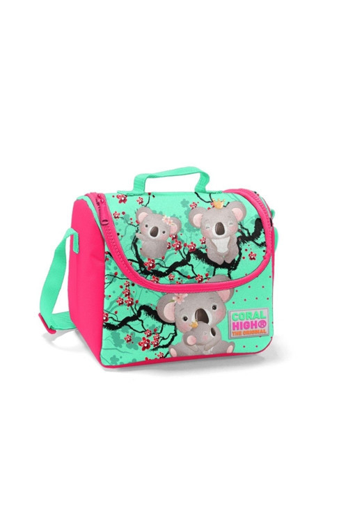 Kids Su Yeşili Neon Mercan Thermo Beslenme Çantası 22713