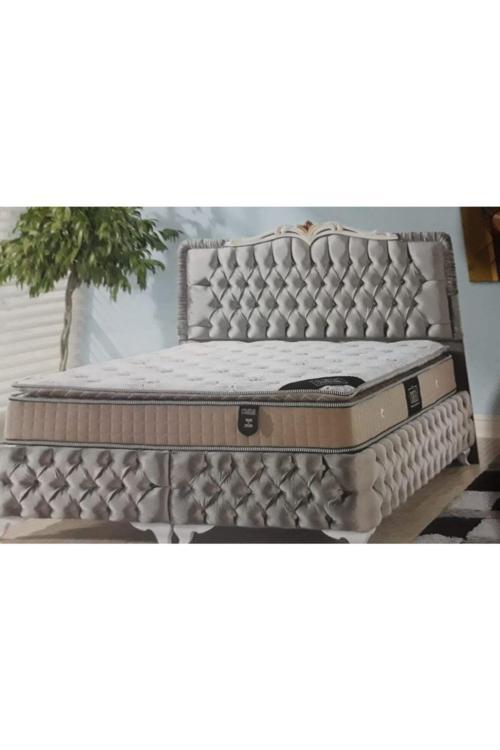Çift Kişilik Safran Set Yatak + Baza + Başlık