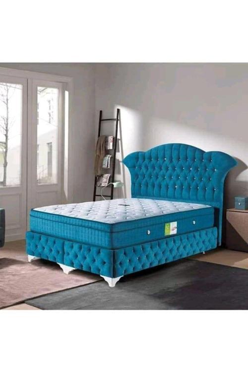 Çift Kişilik Lüks Lale Set Yatak + Baza + Başlık