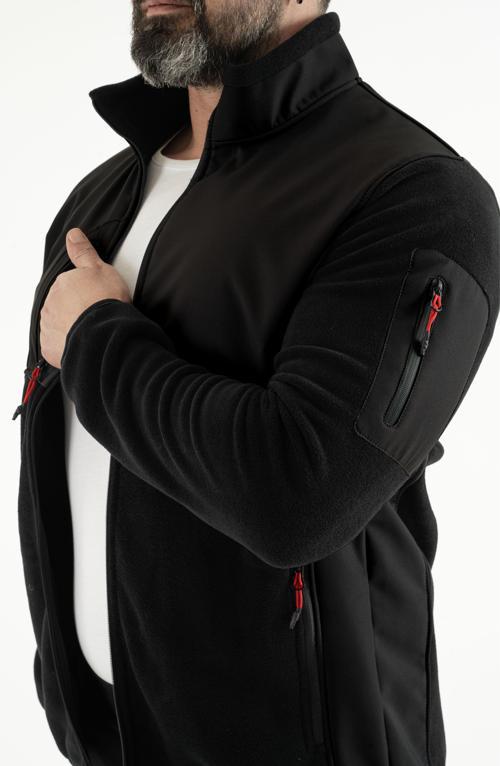 Erkek Softshell Garnili Trio Polar