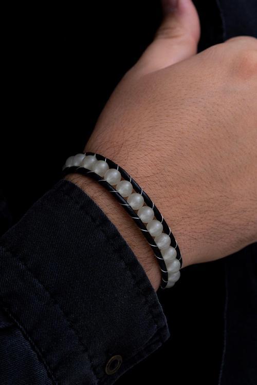 Neon Fosforlu Çelik Deri Bilelklik Dklnonneon1