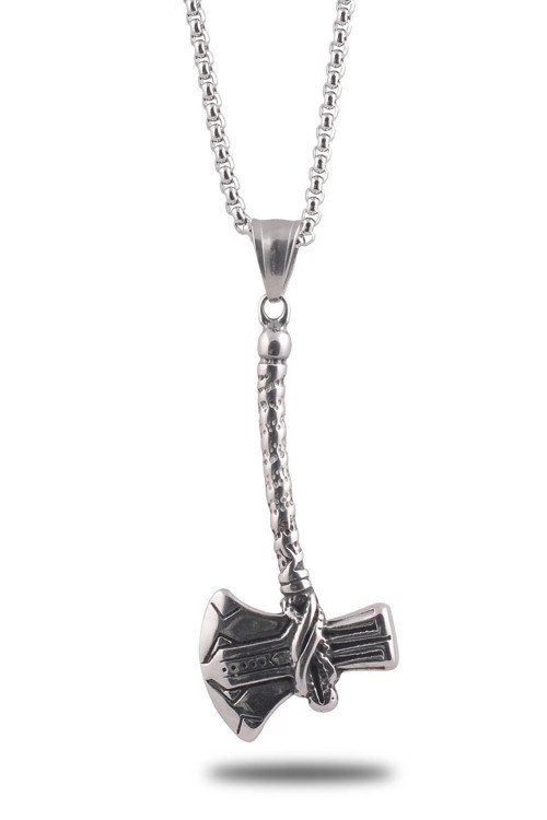 Ottoman Balta Erkek Çelik Zincir Kolye Cklbltafgrl-Gms