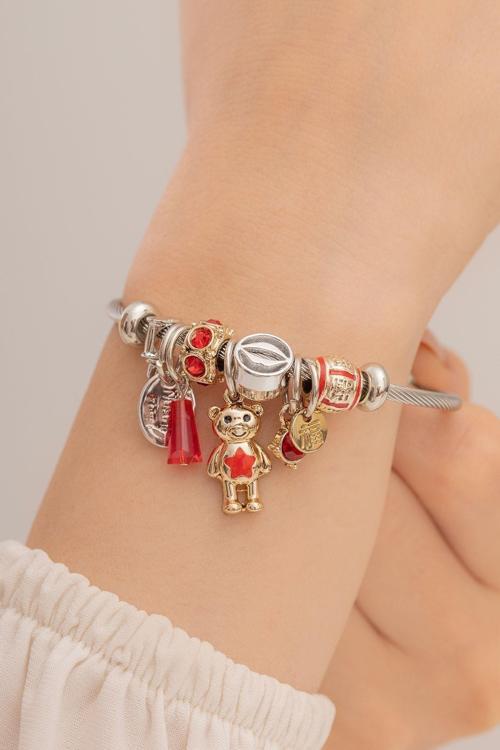 Kadın Çelik Bileklik - Charm Model Bileklik - Charm Model Kadın Bileklik