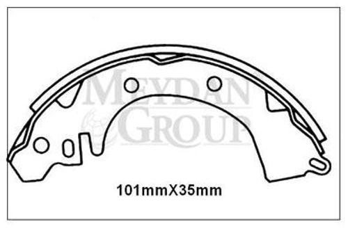 Mitsubishi Lancer Gold 84/87 Arka Fren Pabucu (101x35) (Daıwa) 