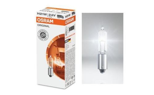 Standart Ampul Stop/si̇nyal/park/gösterge Ampulü 24v/h21w (64138) (Duy Bay9s) (Osram)  (10 Adet)