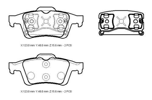 Renault Laguna 02/05 Arka Fren Balatası (Di̇sk) (123,1x52x16,6) (Bramax)  