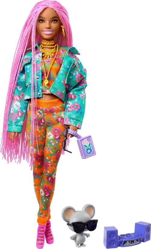 Extra Pembe Örgü Saçlı Bebek GXF09
