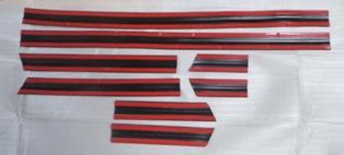 Jeep Cherokee 91/96 Kapı Bandı Set İnce Ti̇p (Ni̇kelaj Çıtalı) (8 Parça) (Bfn) 