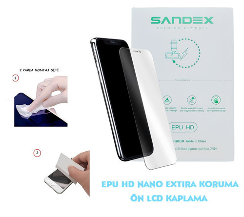 Apple iPhone 16 PRO MAX NANO Ekran Koruyucu Esnek ULTRA İnce - SANDEX - EPU HD