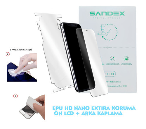Tekno SPARK 20 PRO NANO Ön Ekran + Full Arka Kaplama SET Esnek ULTRA İnce - SANDEX - EPU HD