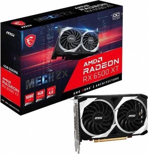 MSI AMD Radeon RX 6500 XT Mech 2X 4G OC 4 GB GDDR6 64 Bit Ekran Kartı