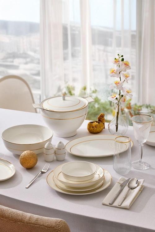 Glamour 60 Parça Porselen Yemek Takımı Ar259788