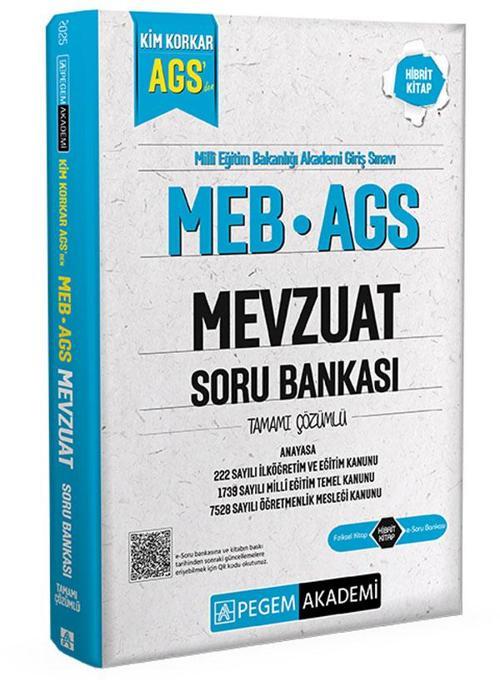2025 Kim Korkar MEB AGS Soru Bankası Mevzuat Anayasa 222 Sayılı İlköğretim ve Eğitim Kanunu 1739 Say