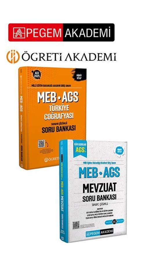 PEGEM AKADEMİ 2025 Kim Korkar MEB AGS Soru Bankası Mevzuat Anayasa 222 Sayılı İlköğretim ve Eğitim K